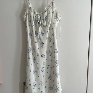 Cotton Candy LA White Floral Mini Summer Dress